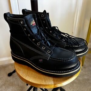 Men's Thoroghgood Black Leather Boots